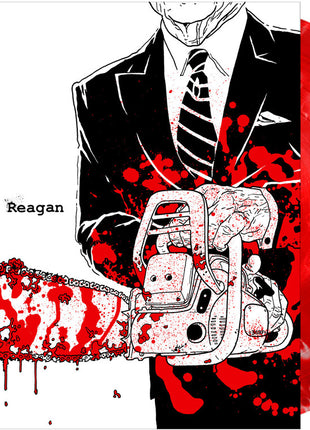 the album cover for Exhumed / Iron Reagan - Exhumed / Iron Reagan [Colored Vinyl] [Limited Edition] (Red) (Wht)