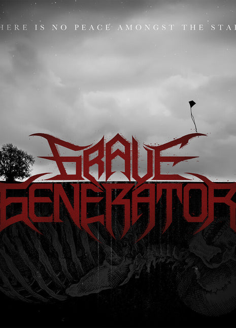the album cover for Grave Generator - There Is No Peace Amongst The Stars