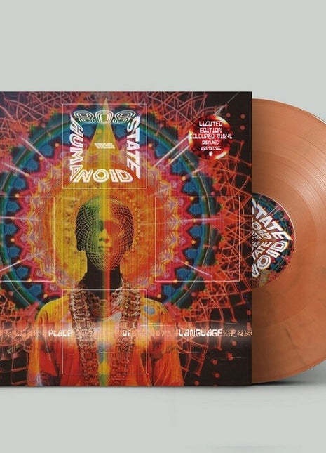 the album cover for 808 State Vs Humanoid - In Place Of Language [Colored Vinyl] (Org)