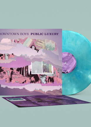 the album cover for Downtown Boys - Public Luxury (Blue) [Colored Vinyl]