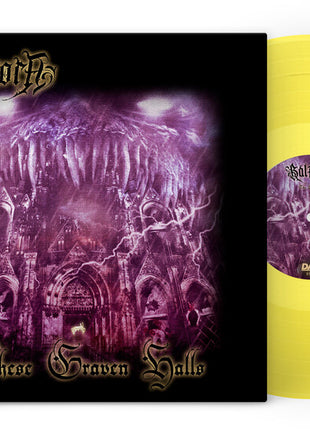 the album cover for Balmora - These Graven Halls - Yellow [Clear Vinyl] (Ylw)