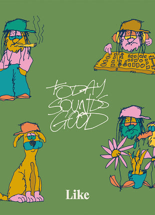 the album cover for Like - Today Sounds Good [Tangerine]