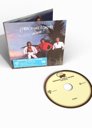 the album cover for Emerson Lake & Palmer - Love Beach