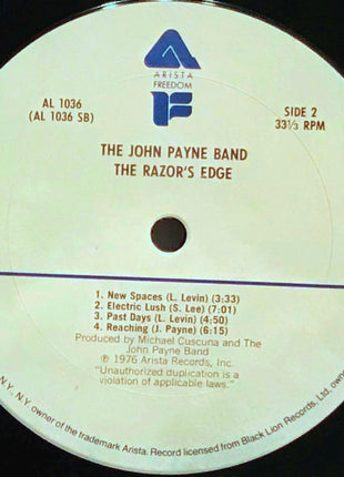 The John Payne Band : The Razor's Edge (LP, Album)