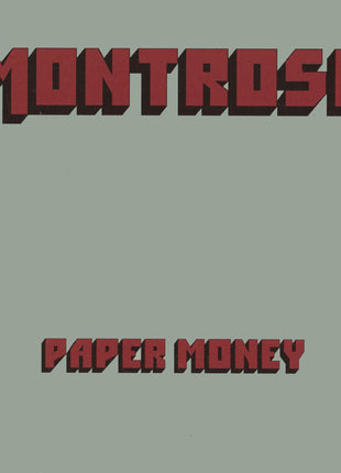 the album cover for Montrose - Paper Money Featuring Sammy Hagar [Clear Vinyl] (Red)