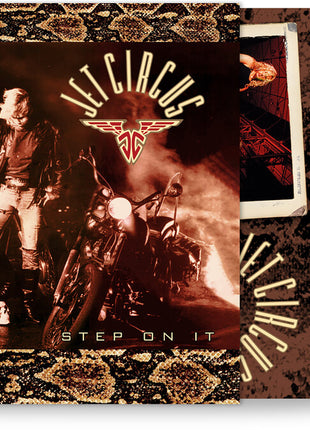 the album cover for Jet Circus - Step On It - 35th Anniversary [Colored Vinyl] [Deluxe] [Limited Edition]
