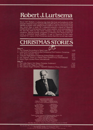 Robert J. Lurtsema : Christmas Stories (LP, Album)