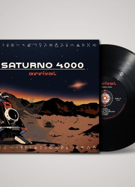 the album cover for Saturno 4000 - Arrival