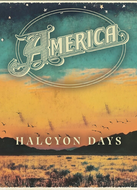 the album cover for America - Halcyon Days