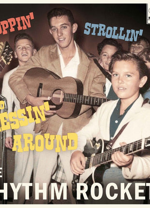 the album cover for Rhythm Rockets - Boppin', Strollin' And Messin' Around (10in) [Limited Edition]