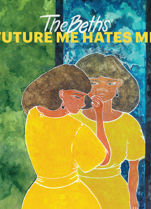 the album cover for Beths - Future Me Hates Me - Blue And Red A/B Side Vinyl