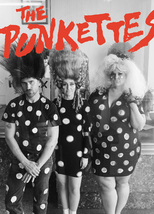 the album cover for Hunx & His Punx - Punkettes - Eco Mix Cherry Red Vinyl [Colored Vinyl] (Red)