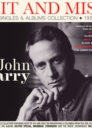 the album cover for John Barry - Hit And Miss: Singles & Albums Collection 1956-62