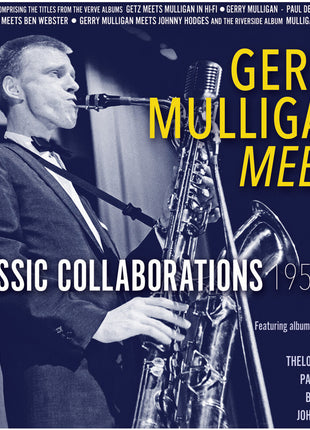 the album cover for Gerry Mulligan - Meets: Classic Collaborations 1957-59