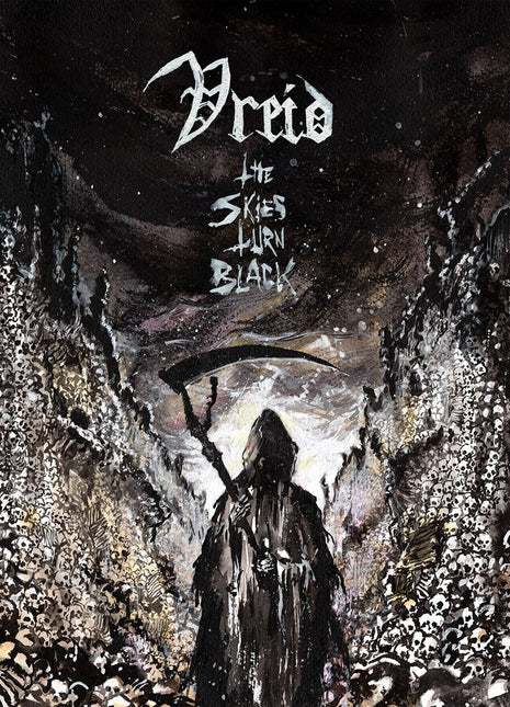 the album cover for Vreid - Skies Turn Black (Blk) [Colored Vinyl] (Gol)