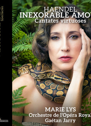 the album cover for Marie Lys - Handel: Inexorable Amour - Cantates Virtuoses