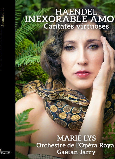 the album cover for Marie Lys - Handel: Inexorable Amour - Cantates Virtuoses