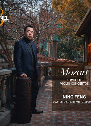 the album cover for Ning Feng - Mozart: Complete Violin Cons
