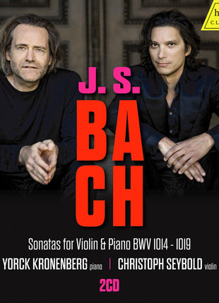 the album cover for Yorck Kronenberg - Bach: Sons For Violin & Piano Bwv 1014-1019