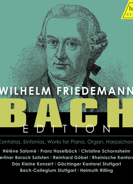 the album cover for Gächinger Kantorei - Wilhelm Friedemann Bach