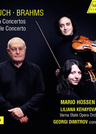 the album cover for Mario Hossen - Brauch & Brahms: Violin Cons Double Concerto