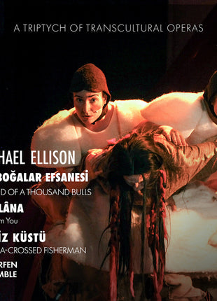 the album cover for Vocaallab Nederland - Michael Ellison: A Triptych Of Transcultural Opera