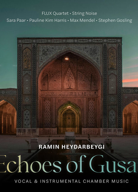the album cover for Pauline Harris  Kim - Ramin Heydarbeygi: Echoes Of Gusan