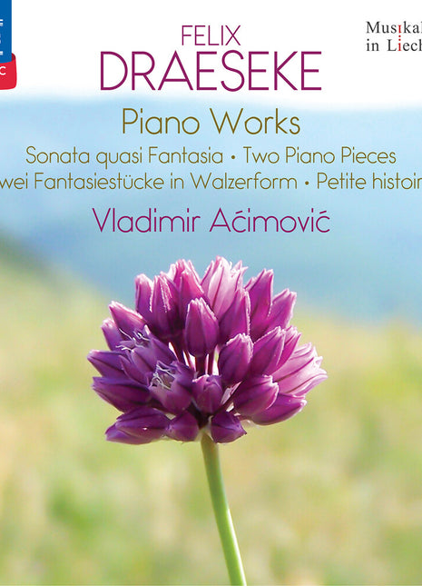 the album cover for Vladimir Acimovic - Draeseke: Piano Works