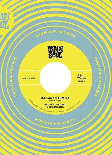 the album cover for Andres Landero  / Su Conjunto - Bailando Cumbia