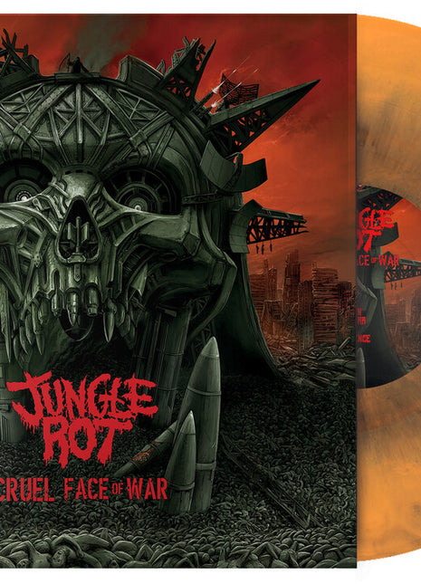 the album cover for Jungle Rot - Cruel Face Of War (Blk) [Colored Vinyl] (Org)