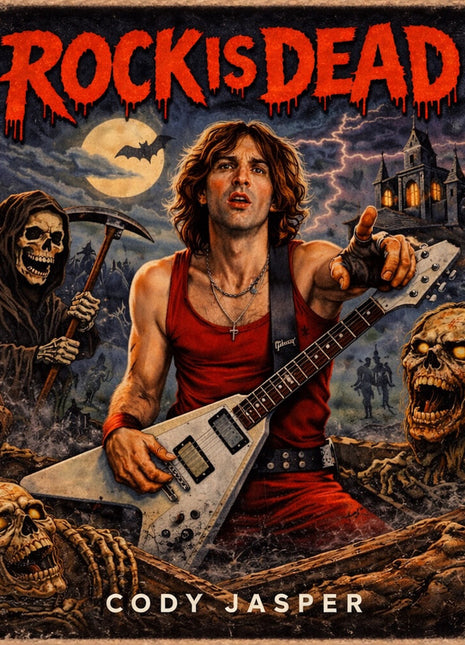 the album cover for Cody Jasper - Rock Is Dead