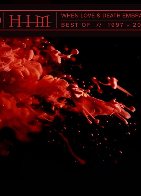 the album cover for HIM - When Love & Death Embrace: Best Of 1997-2003