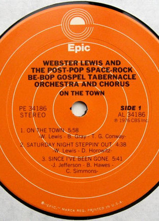 Webster Lewis And The Post-Pop Space-Rock Be-Bop Gospel Tabernacle Orchestra And Chorus : On The Town (LP, Album)