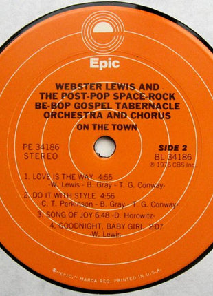 Webster Lewis And The Post-Pop Space-Rock Be-Bop Gospel Tabernacle Orchestra And Chorus : On The Town (LP, Album)