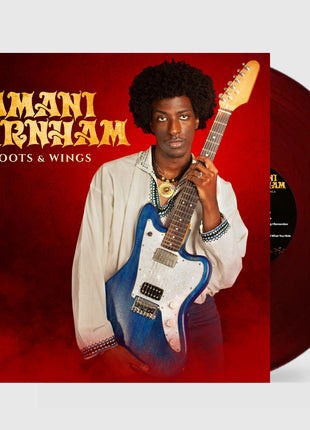 the album cover for Amani Burnham - Roots & Wings [Colored Vinyl] (Red)