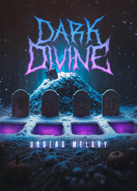 the album cover for Dark Divine - Undead Melody (Blk) (Blue) [Colored Vinyl] (Purp) (Wht)