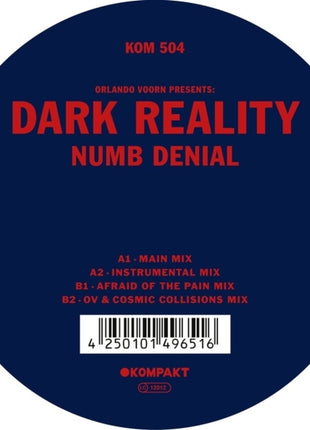 the album cover for Orlando Voorn  / Dark Reality - Numb Denial (Ep)