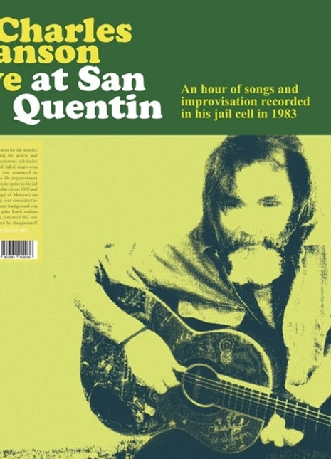 the album cover for Charles Manson - Live At San Quentin [Colored Vinyl]