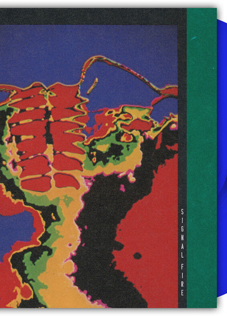 the album cover for Genghis Tron - Signal Fire [Royal Blue]