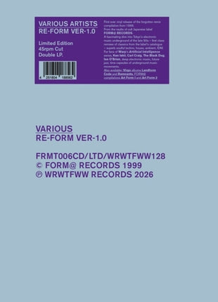 the album cover for Re-Form Ver-1.0 / Various - Re-Form Ver-1.0 / Various