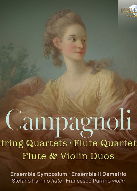 the album cover for Ensemble Symposium - Campagnoli: Str Qrts Flute Qrts Flute & Vn Duos