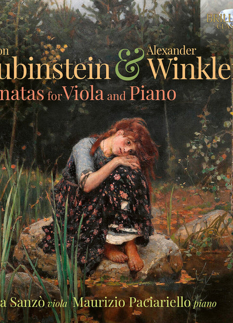 the album cover for Luca Sanzo - Rubinstein & Winkler: Sons For Viola & Piano