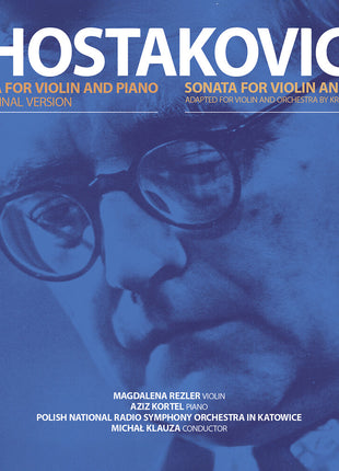 the album cover for Magdalena Rezler - Shostakovich: Sons For Vn Pno & Orchestra