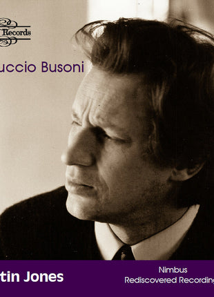 the album cover for Martin Jones - Busoni: Works For Piano