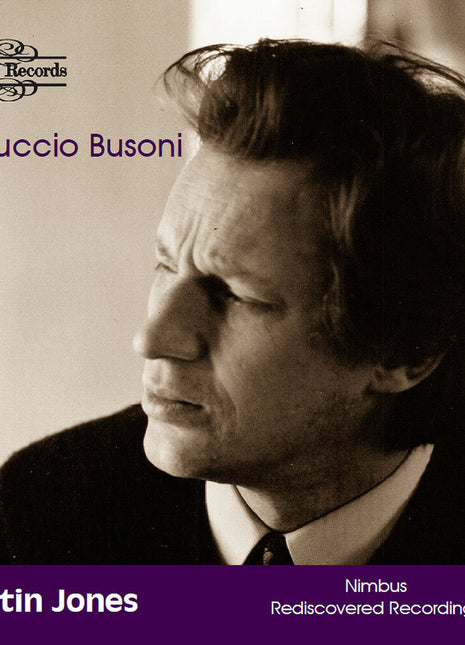 the album cover for Martin Jones - Busoni: Works For Piano