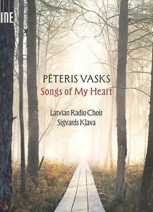 the album cover for Latvian Radio Choir - Peteris Vasks: Songs Of My Heart