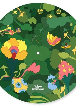 the album cover for Beatles Yellow Sub Record Mat Pepperland Woods - Beatles Yellow Sub Record Mat Pepperland Woods