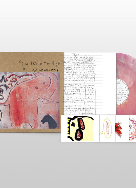 the album cover for Graham Coxon - Sky Is Too High [Indie Exclusive] Marble Pink (Pnk) [Indie Exclusive]