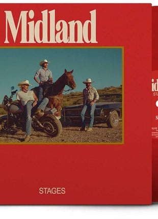the album cover for Midland - Stages [Clear Vinyl] (Red)