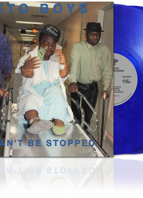 the album cover for Geto Boys - We Can't Be Stopped - 35th Anniversary [Indie Exclusive Metallic Blue]